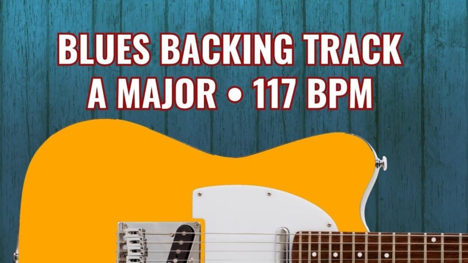 Blues Backing Track in A Major 117 bpm